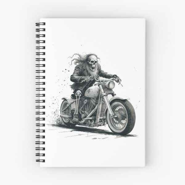 Item preview, Biker Bear Skeleton designed and sold by Gentle40Winks.