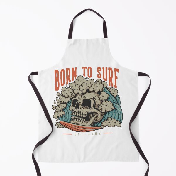 Item preview, born to surf skull designed and sold by Arctic frame studio.