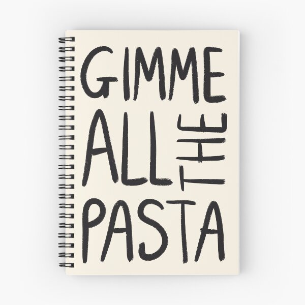 Item preview, Gimme All The Pasta Typography Art Print designed and sold by SweetlovePress.