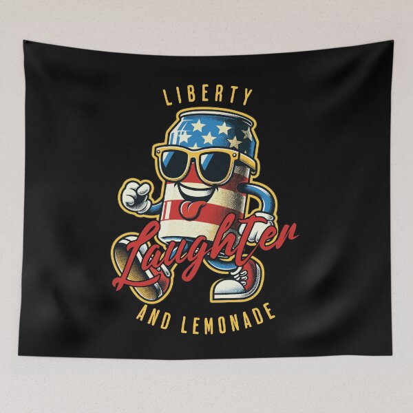 Item preview, Liberty Laughter Lemonade Retro Vintage Design designed and sold by LuminOrb.