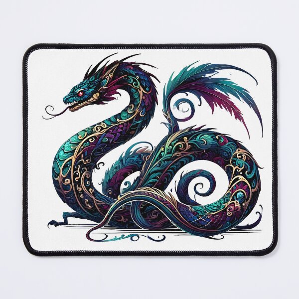 Item preview, Fairytale Serpent Watercolor Fantasy designed and sold by CryptidChron24.