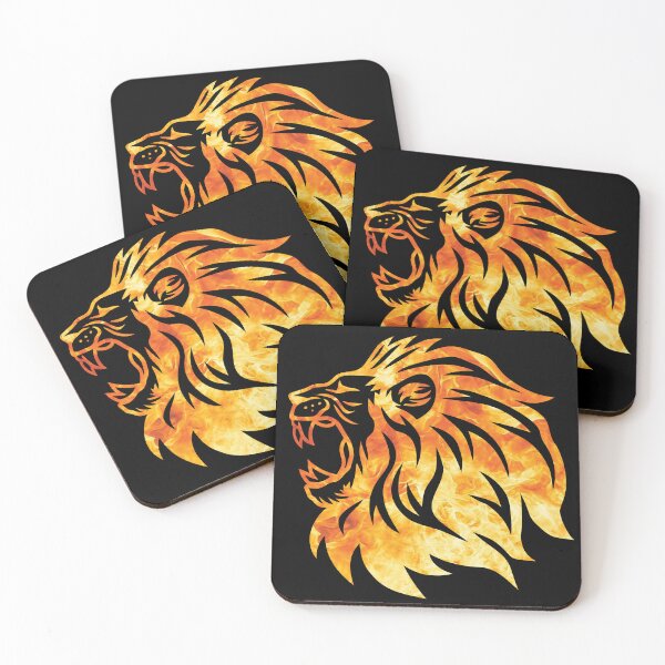 Item preview, flaming lion designed and sold by EzzatAbuShanap.