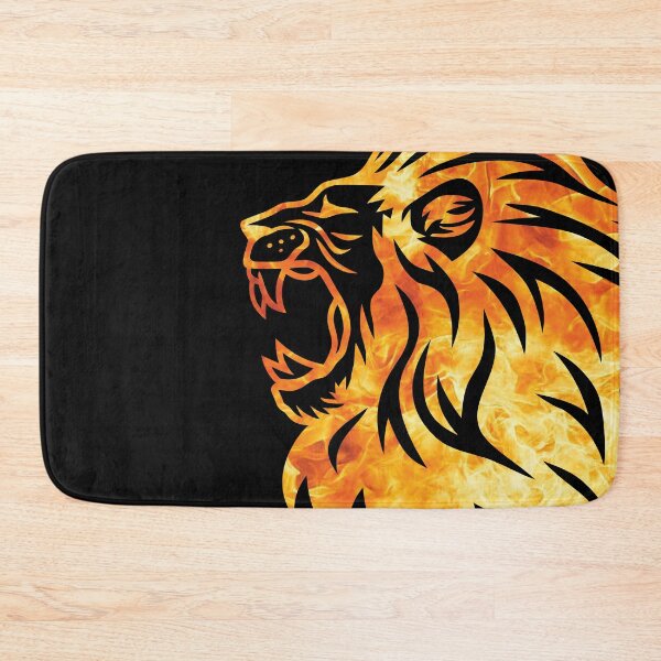 Item preview, flaming lion designed and sold by EzzatAbuShanap.