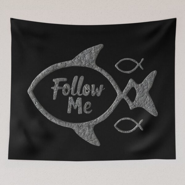 Item preview, Christian fish with the inscription Follow Me designed and sold by EternalRock.