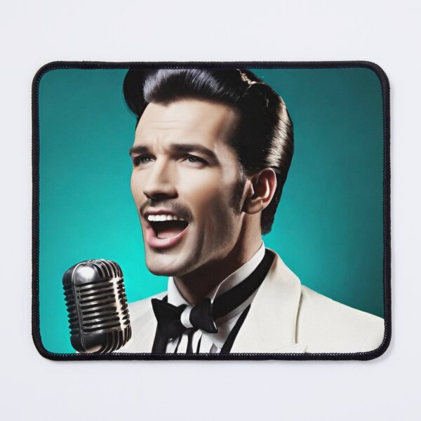 Item preview, singer, man, retro, art designed and sold by DonnaBlankaArt.