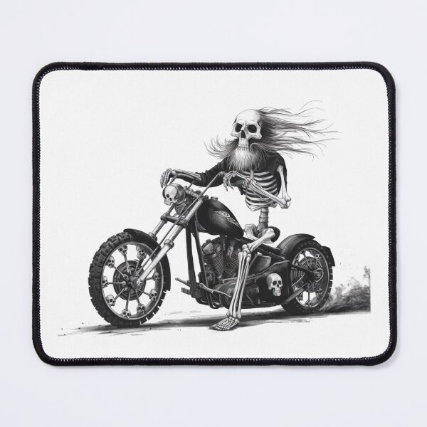 Item preview, Biker Bear Skeleton designed and sold by Gentle40Winks.