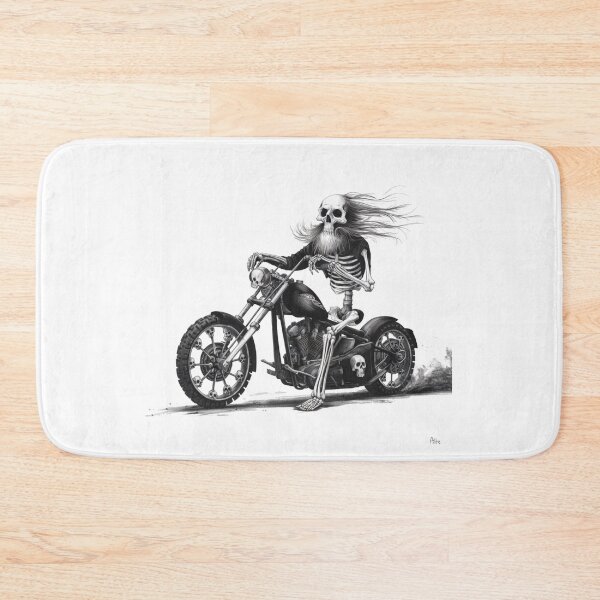 Item preview, Biker Bear Skeleton designed and sold by Gentle40Winks.