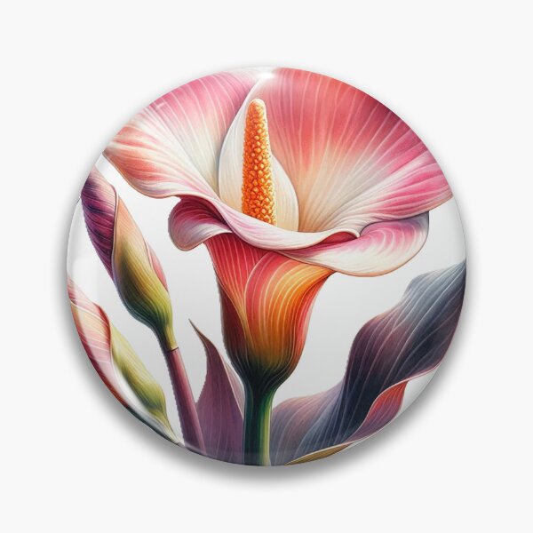 Item preview, Pink calla lily zantedeschia designed and sold by LiluEremenko.