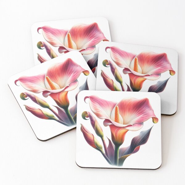 Item preview, Pink calla lily zantedeschia designed and sold by LiluEremenko.