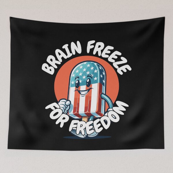 Item preview, Brain Freeze Retro Vintage Design July Popsicle designed and sold by LuminOrb.