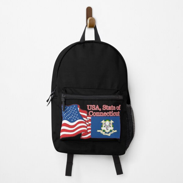 Item preview, flag American and state of Connecticut flag together designed and sold by orthodox-icon.