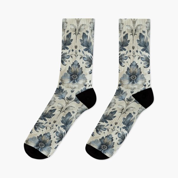 Item preview, WHIMSICAL WILDFLOWER Watercolor Damask designed and sold by Frenchifique.
