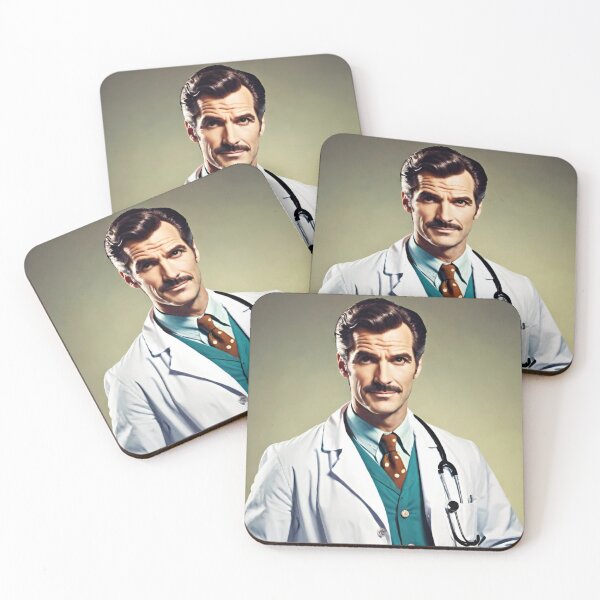 Item preview, doctor, man, retro, art designed and sold by DonnaBlankaArt.