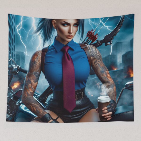 Item preview, Cybernetic Samurai's Coffee Break" designed and sold by Ghost Archer Illusions.