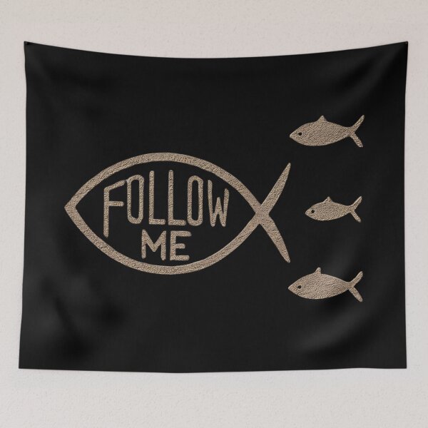 Item preview, Christian fish with the inscription Follow Me designed and sold by EternalRock.