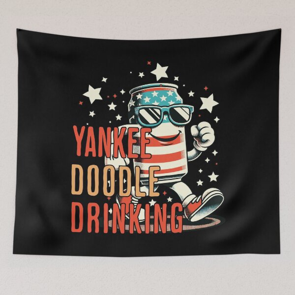 Item preview, Yankee Doodle Drinking Retro Vintage Design designed and sold by LuminOrb.