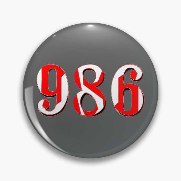 Item preview, number nine hundred and eighty six digit 986 order sequence team member age designed and sold by 4rpixs.