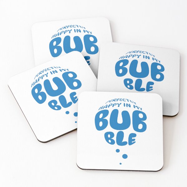 Item preview, Perfectly Happy in my Bubble - blue designed and sold by Secret-Worlds.