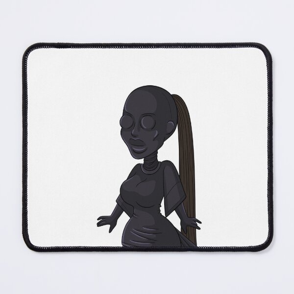 Item preview, Cartoon Kim Kardashian in total black designed and sold by MariaPencilArt.