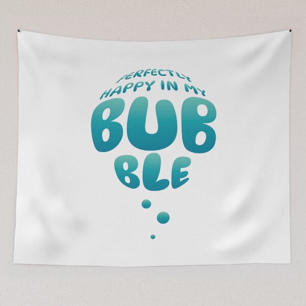 Item preview, Perfectly Happy in my Bubble - green version designed and sold by Secret-Worlds.