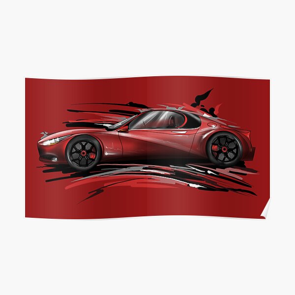 Ferrari Concept Car CARS3901 Art Print Poster A4 A3 A2 A1 