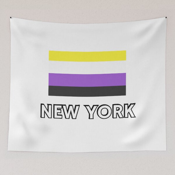 Item preview, Non Binary Pride Flag New York designed and sold by Inspirationmotivation.