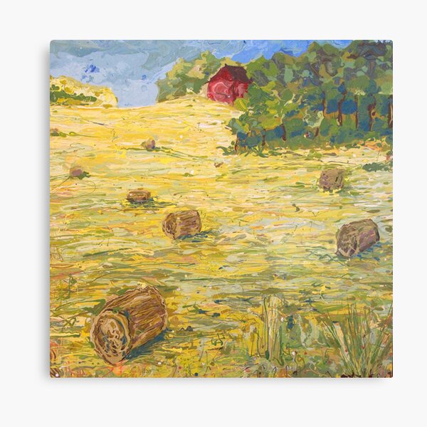 Hay Bails Canvas Print