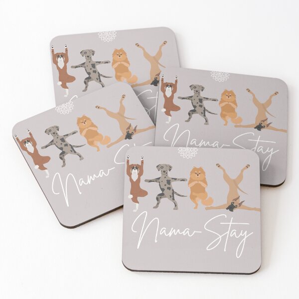 Item preview, Nama-stay dogs doing yoga are so zen designed and sold by SusanRoseWriter.