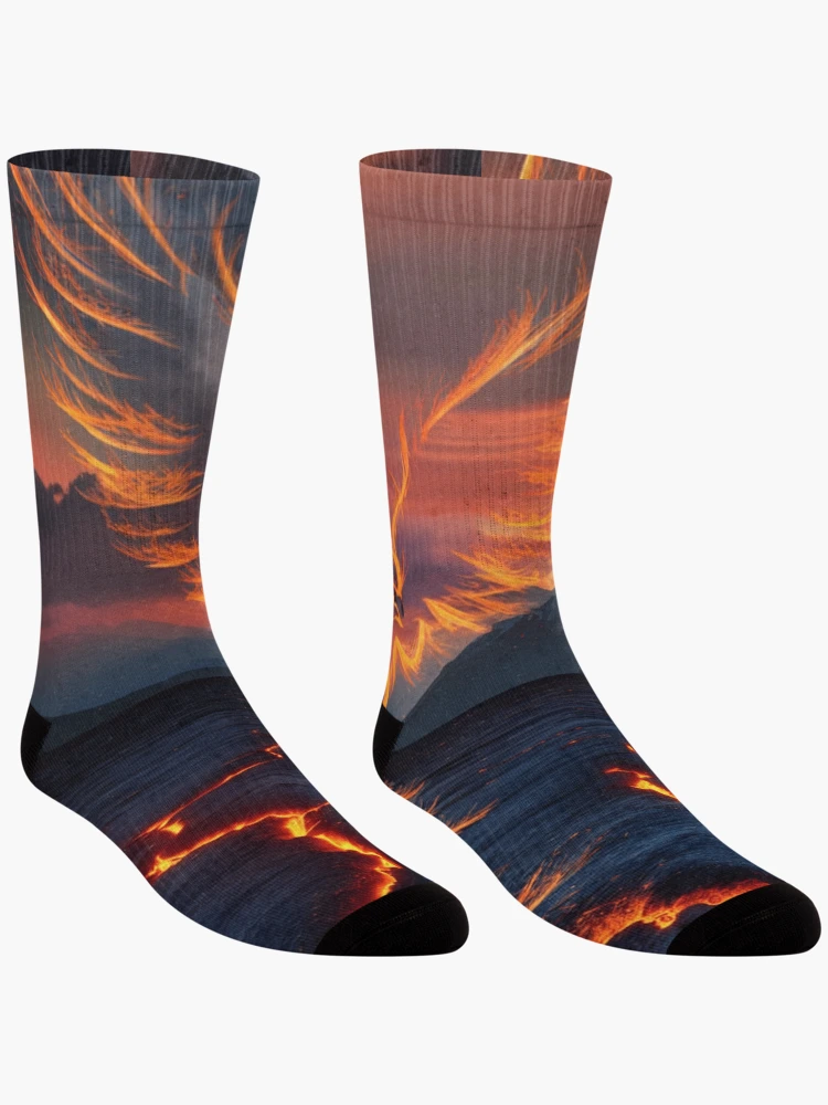 Thumbnail 3 of 5, Socks, Phoenix Rising designed and sold by Exodoi.
