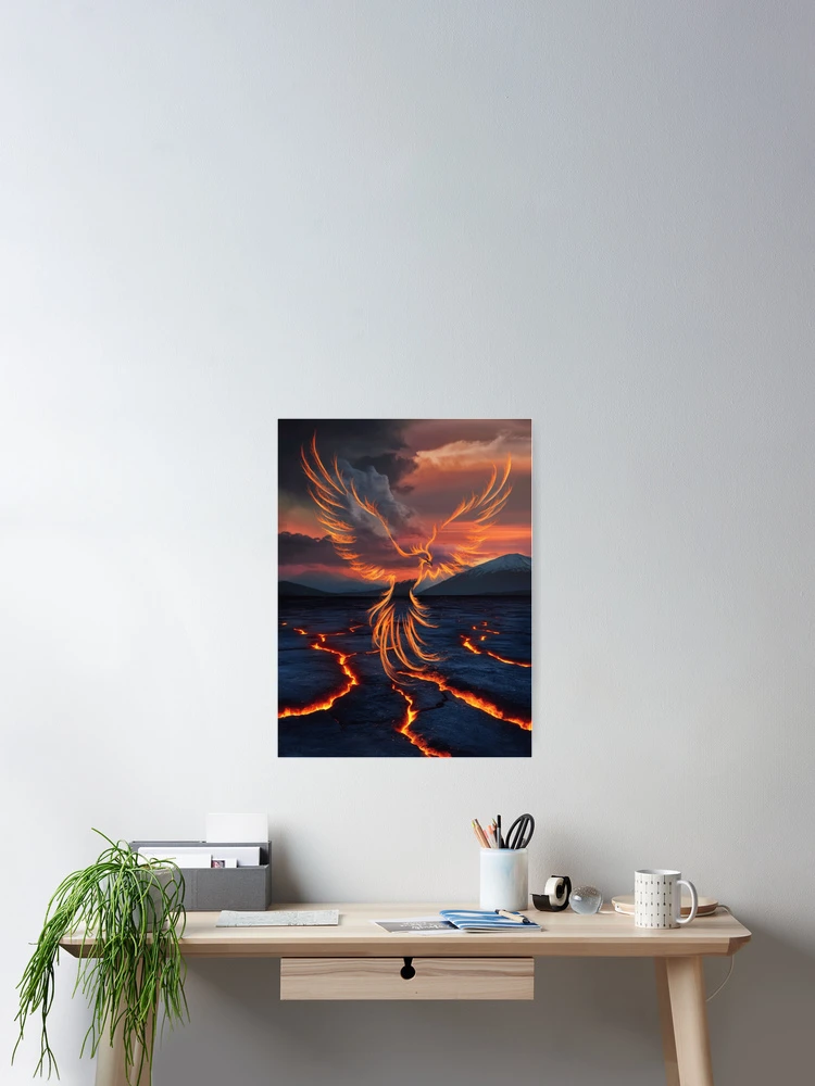 Thumbnail 2 of 3, Poster, Phoenix Rising designed and sold by Exodoi.