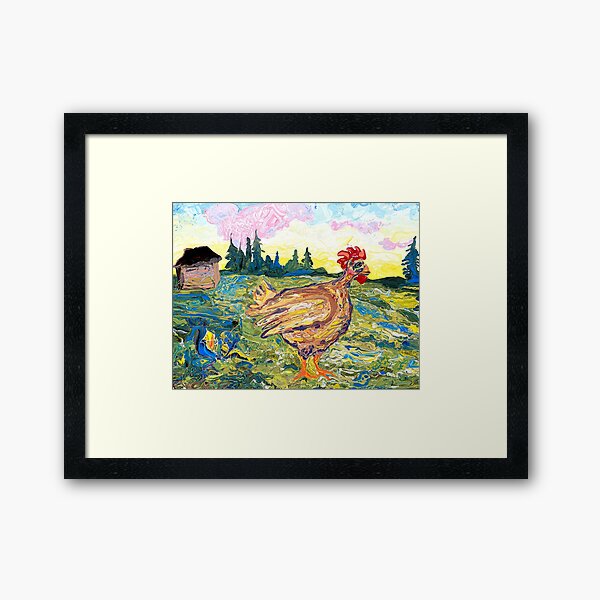 Dino Chicken  Framed Art Print
