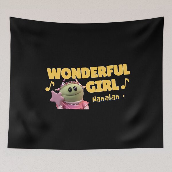 Item preview, Wonderful Girl Nanalan - Adorable Puppet Character Design from Beloved Children's TV Show - Whimsical and Charming Art for Kids and Fans of Nostalgic Entertainment designed and sold by FEBRICAST.