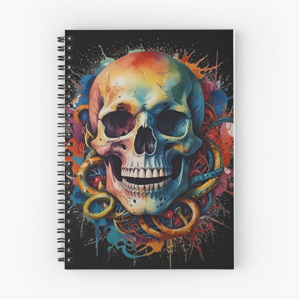 Item preview, Watercolour Skull Head  designed and sold by FocusedArt.