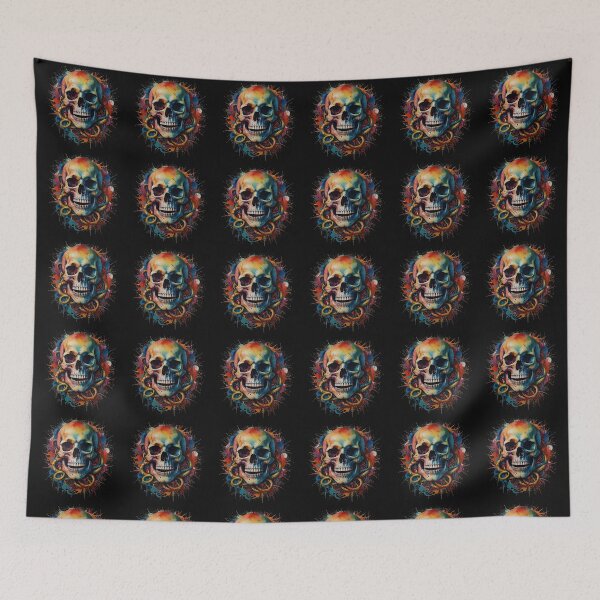 Item preview, Watercolour Skull Head  designed and sold by FocusedArt.