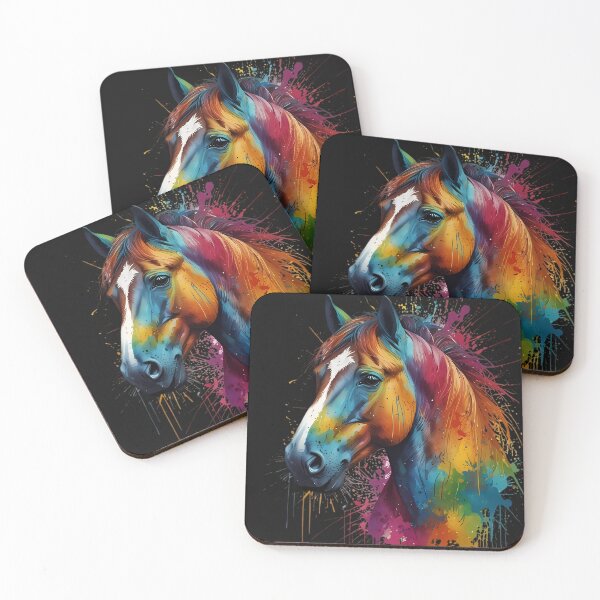 Item preview, Watercolour Horses Head paint Splash effect designed and sold by FocusedArt.