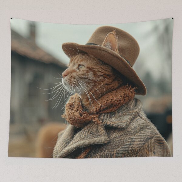 Item preview, Cat Portrait - Abroad designed and sold by aleezon.