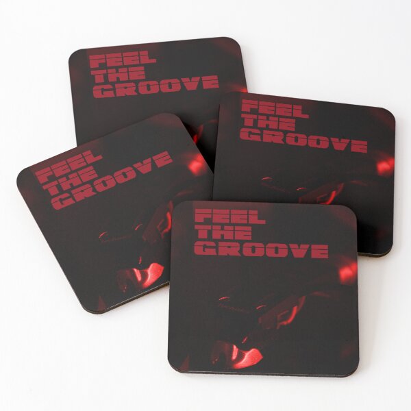 Item preview, Red Decks Feel The Groove Text designed and sold by eddiebarronshop.