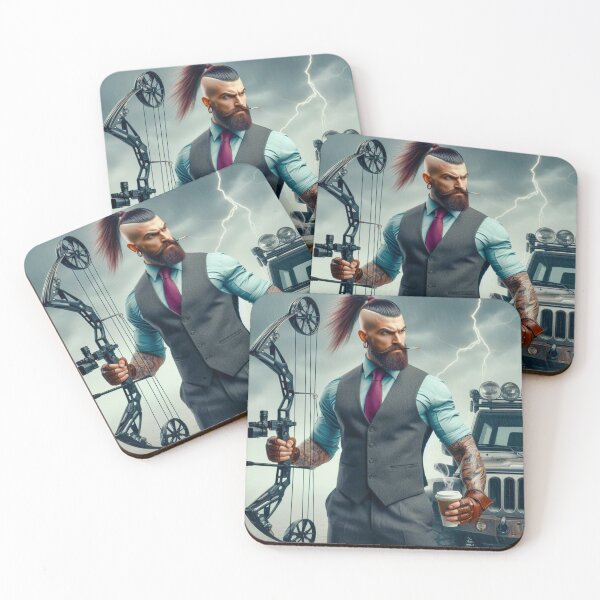 Item preview, office Cybernetic Samurai's Coffee Break" designed and sold by Ghost Archer Illusions.