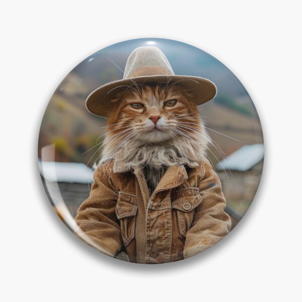 Item preview, Cat Portrait - Farmer designed and sold by aleezon.