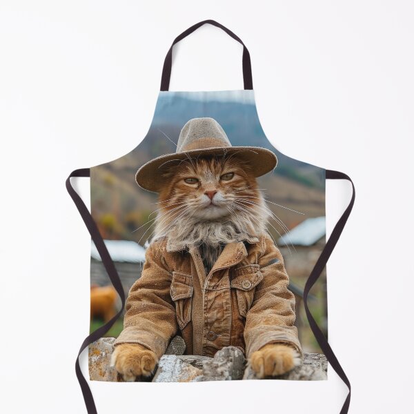 Item preview, Cat Portrait - Farmer designed and sold by aleezon.
