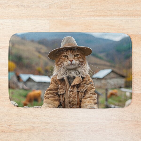 Item preview, Cat Portrait - Farmer designed and sold by aleezon.
