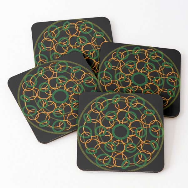 Item preview, Orange and green circles designed and sold by Stefrait-7.