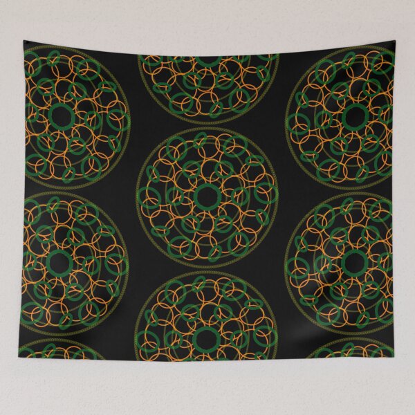 Item preview, Orange and green circles designed and sold by Stefrait-7.