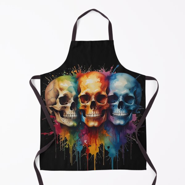Item preview, Watercolour Skull Head paint Splash effect designed and sold by FocusedArt.