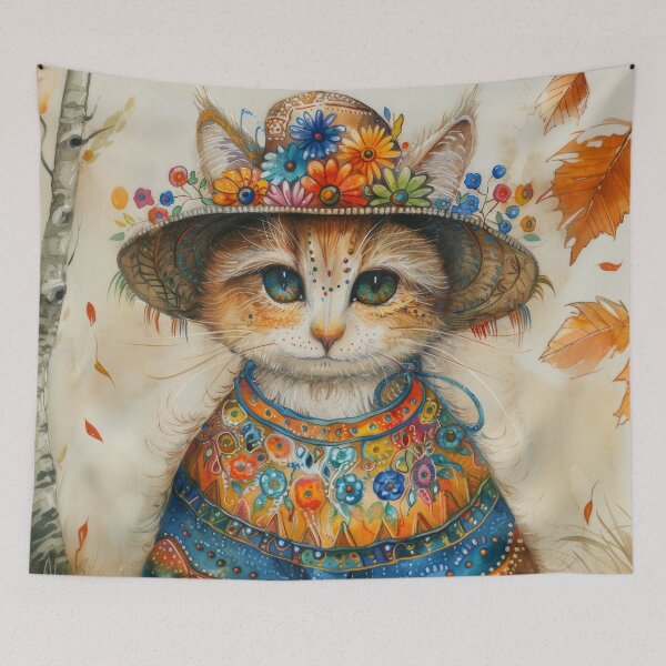 Item preview, Cat Portrait - Hand Paint designed and sold by aleezon.