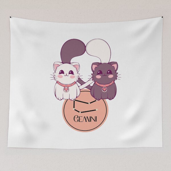 Item preview, Cat as Zodiac Sign - Gemini designed and sold by Ink-Lust.