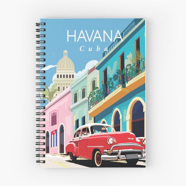Artikelvorschau, Reiseplakat für Havanna, Kuba entworfen und verkauft von Arctic frame studio.