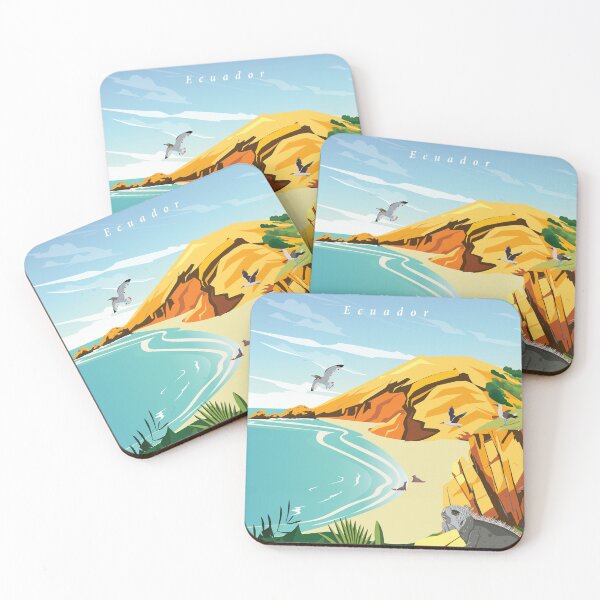 Item preview, Galapagos ecuador travel poster  designed and sold by Arctic frame studio.