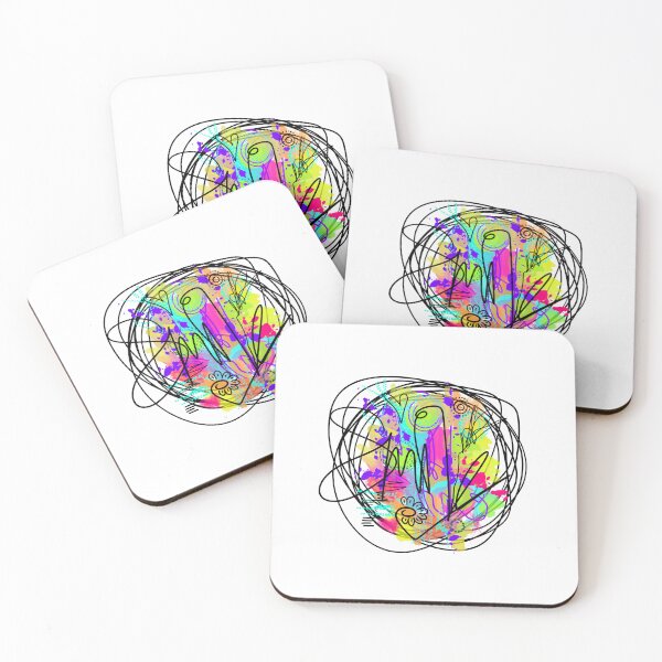 Item preview, SMILE Colorful Graffiti Abstract Art - Playful Expression designed and sold by FeralLaFemme.