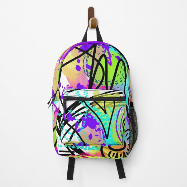 Item preview, SMILE Colorful Graffiti Abstract Art - Playful Expression designed and sold by FeralLaFemme.